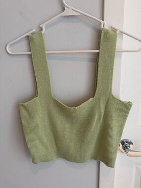 Solai The Label Knit Crop Tank, size L
